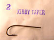 Kirby Taper eyeless blind eye hooks